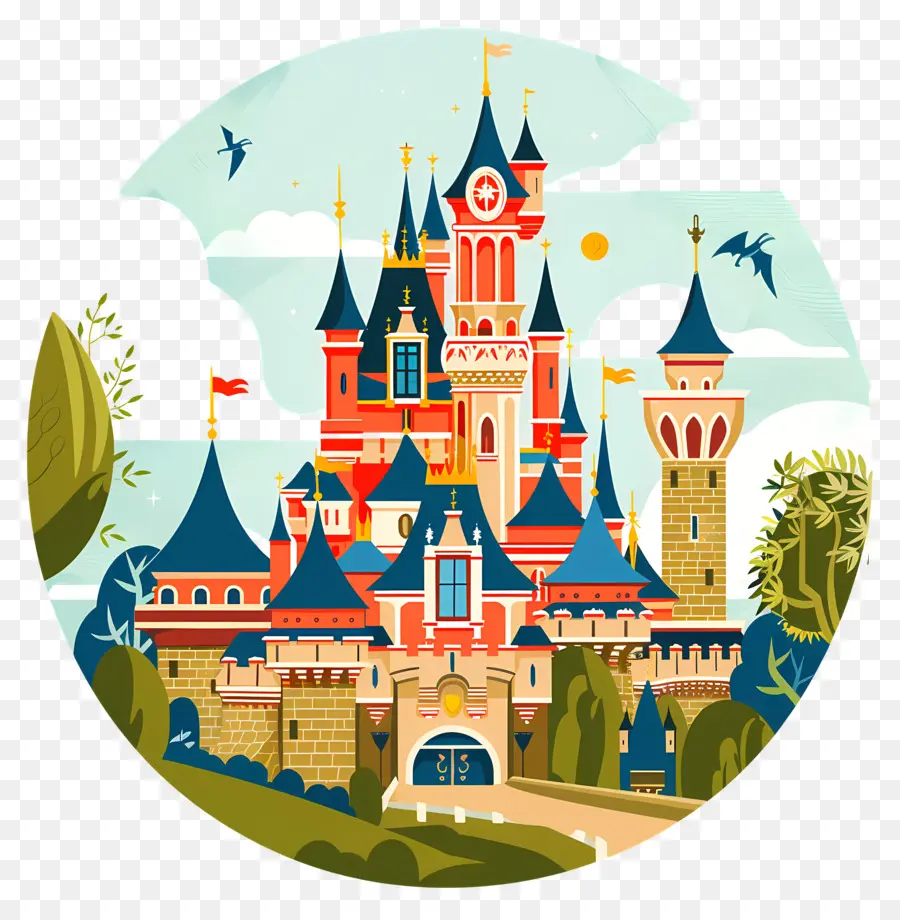 A Disney Castle，Castelo PNG