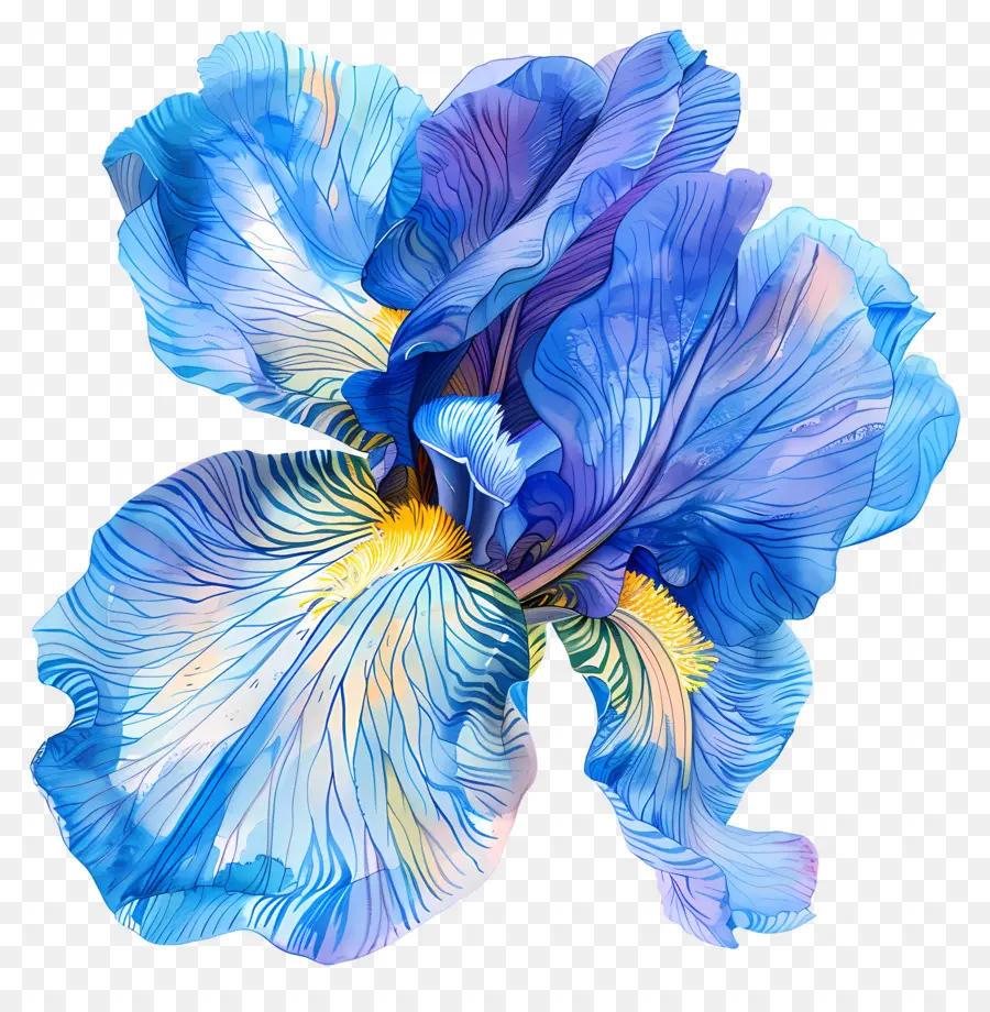 Flor De Iris，íris Azul PNG