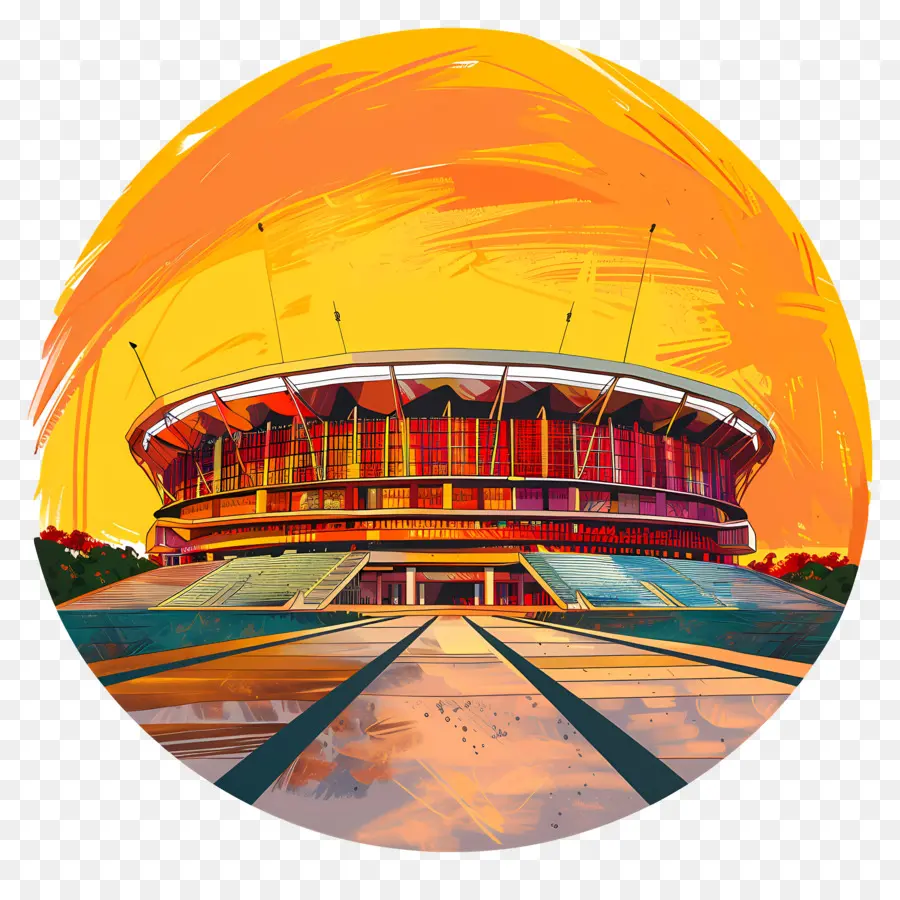 Estádio Narendra Modi，Arquitetura Moderna PNG