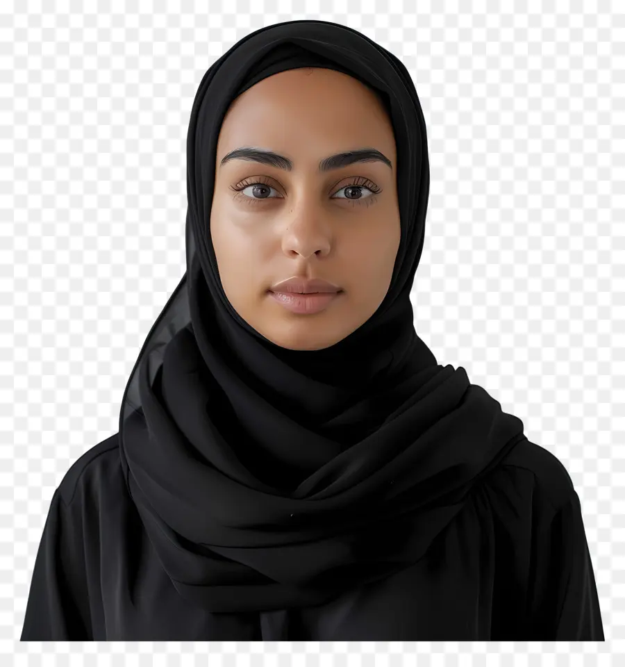 Retrato Mulher Hijab，Mulher Em Hijab PNG