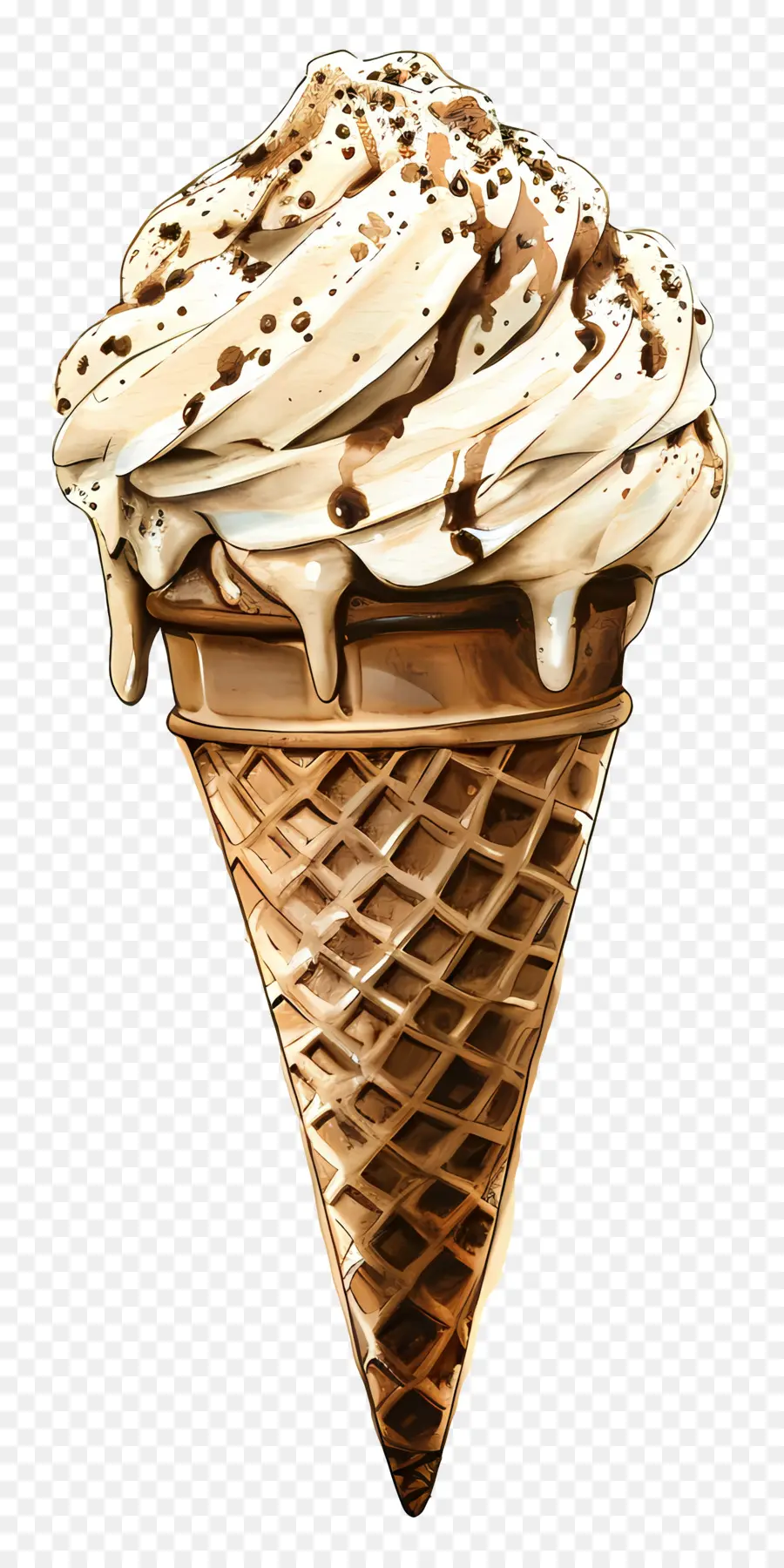 Ice Cream Cone，Sorvete De Chocolate PNG