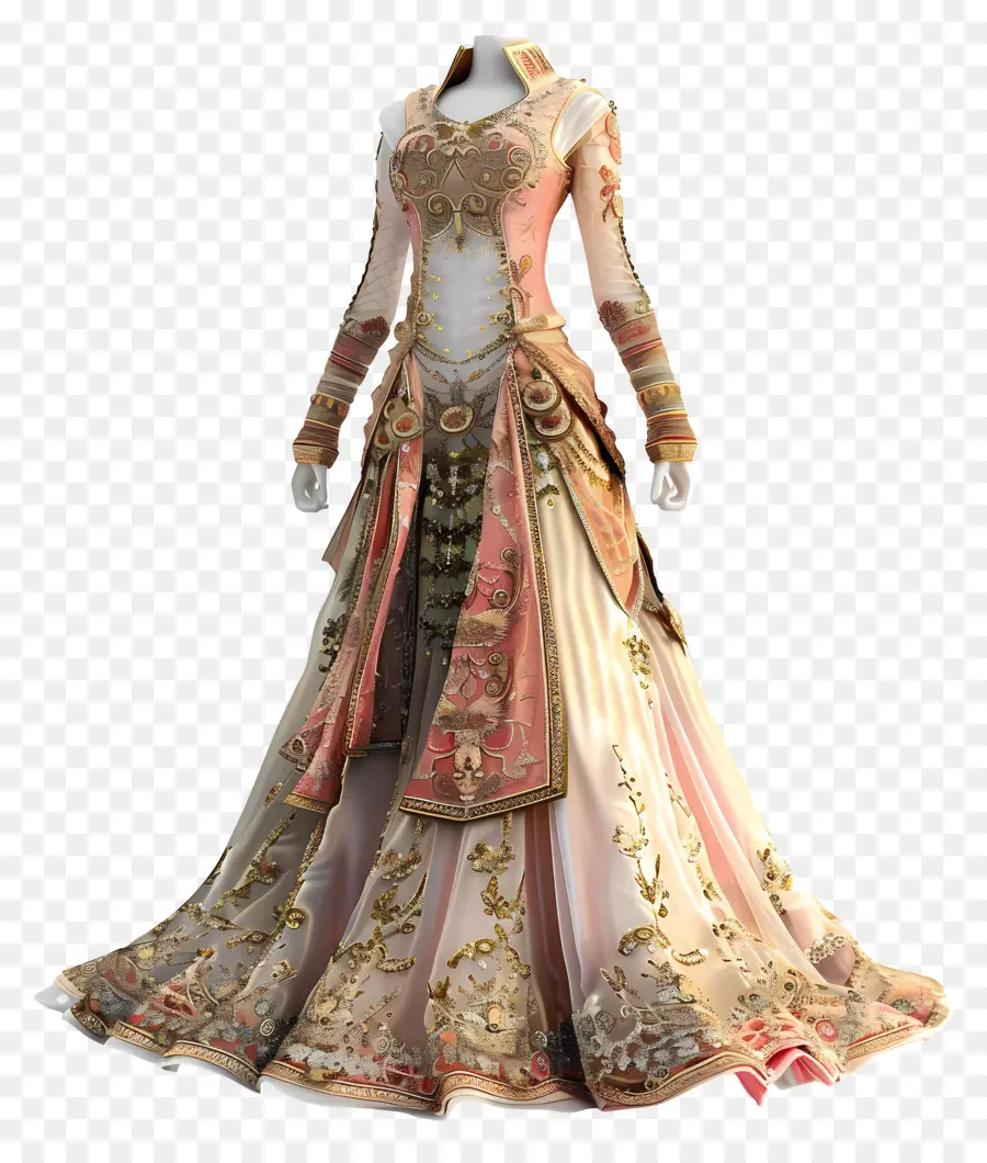 Vestido De Noiva Indiano，Vestido Formal PNG