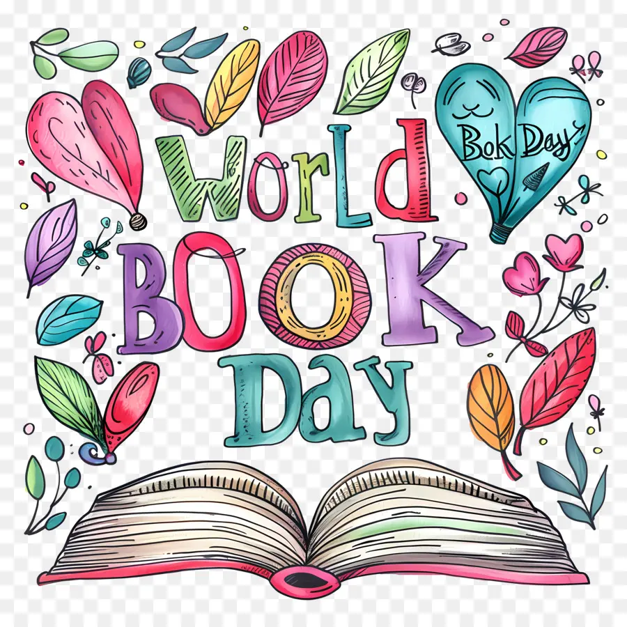 Dia Mundial Do Livro，Desenhado A Mão PNG