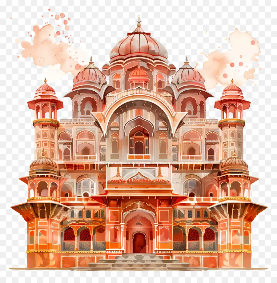 Palácio De Jaipur，Arquitetura Indian PNG