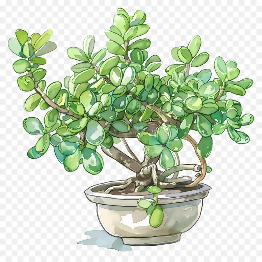 Planta Jade Ripple，Planta De Bonsai PNG