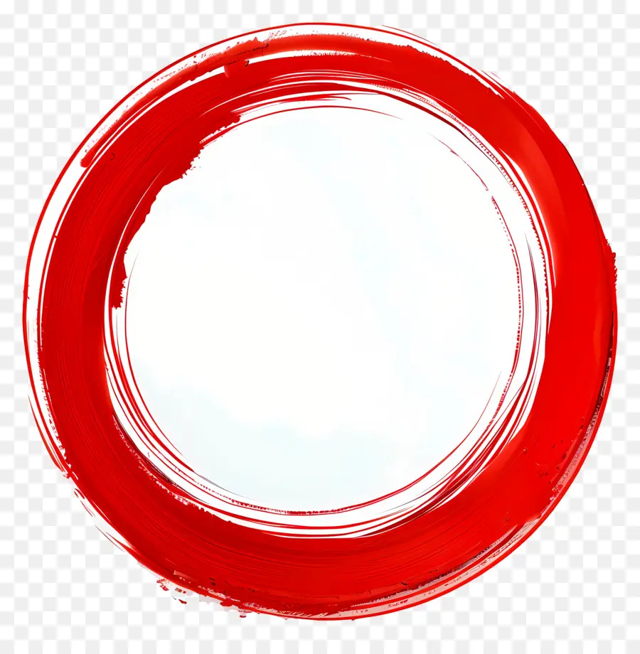 Círculo Vermelho，Pincel Circular PNG