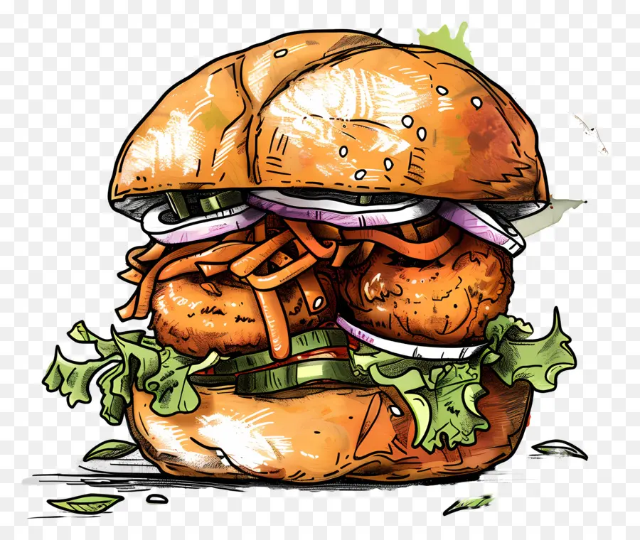 Vada Pav，Hamburger PNG