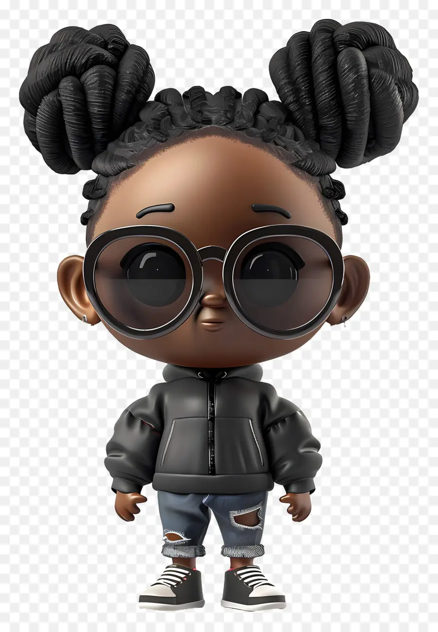 Little Black Girl，Cartoon PNG