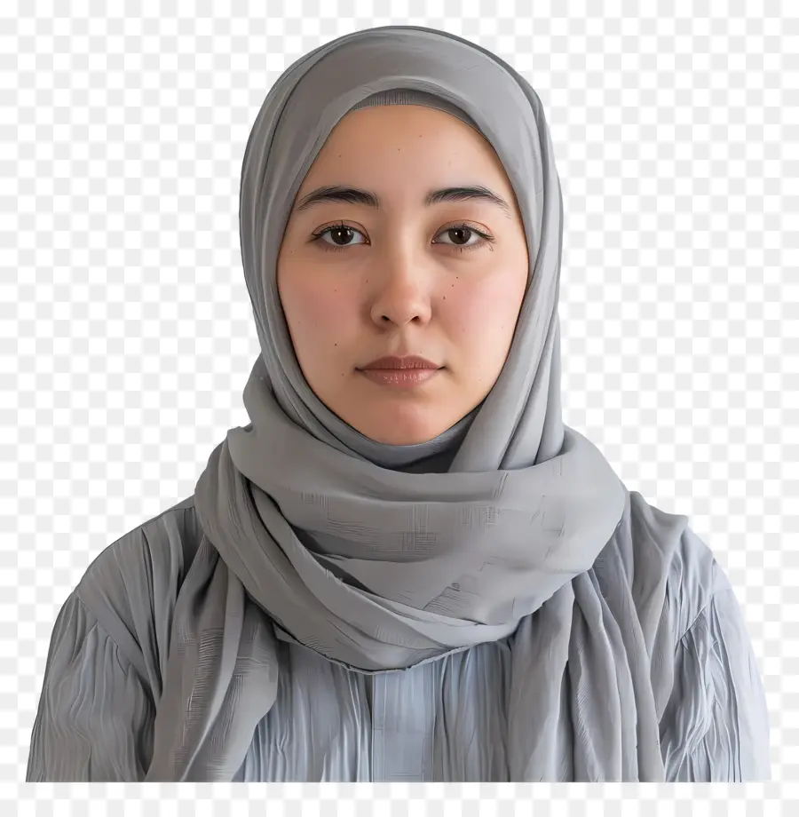 Retrato Mulher Hijab，Mulher Muçulmana PNG