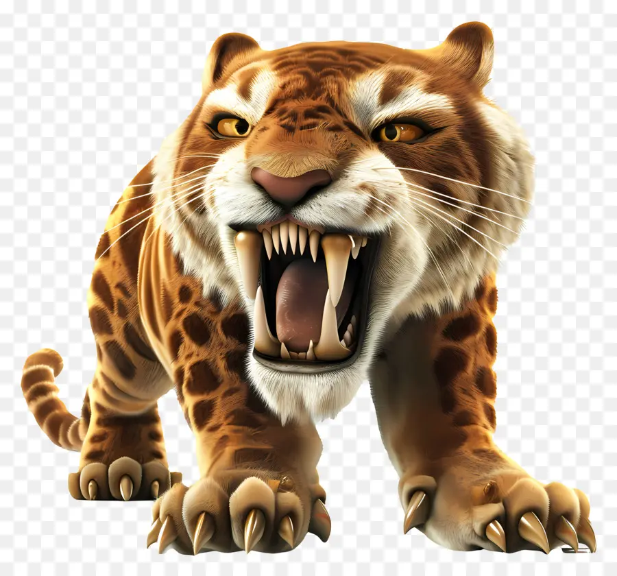 Gato Dentes De Sabre，Tigre PNG