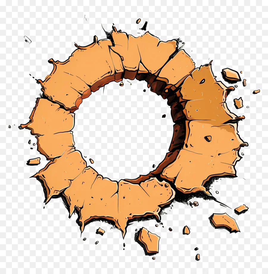 Buraco Crack，Bullet Hole PNG