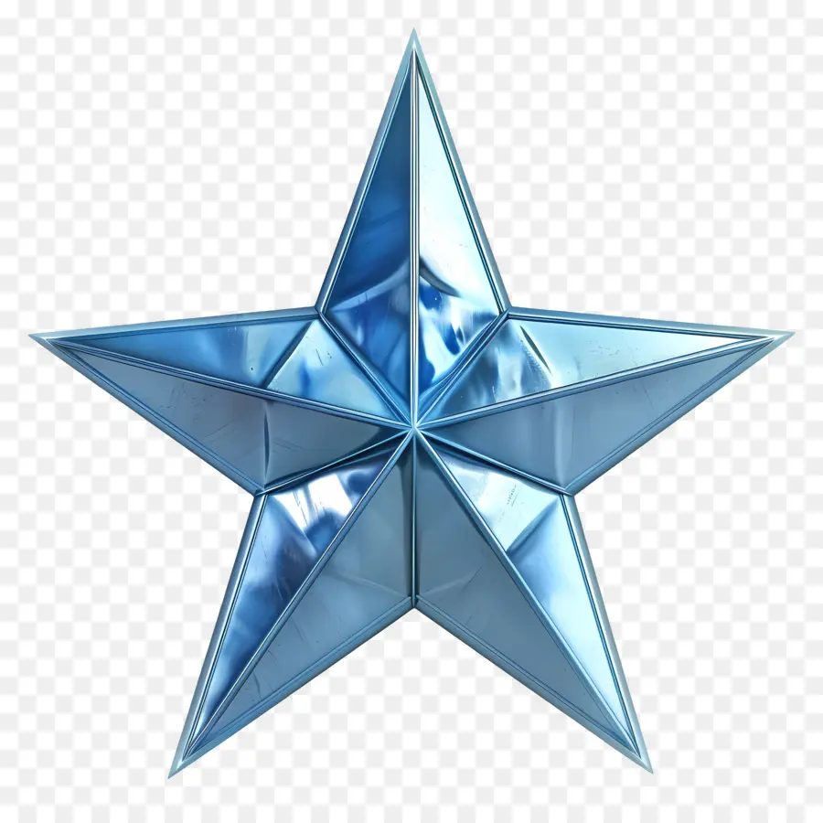 Estrela Azul，Superfície Refletora PNG