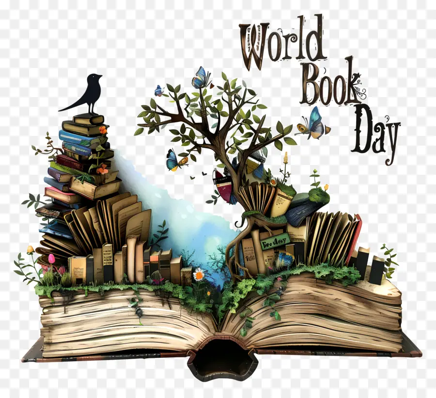 Dia Mundial Do Livro，Livro árvore PNG