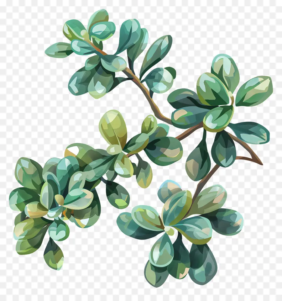 Planta De Jade Ripple，Suculenta Planta PNG