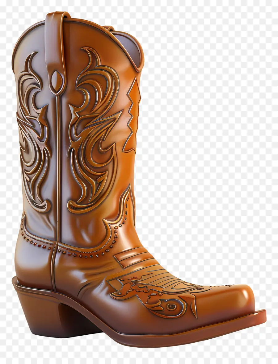 Cowboy Boot，Couro PNG