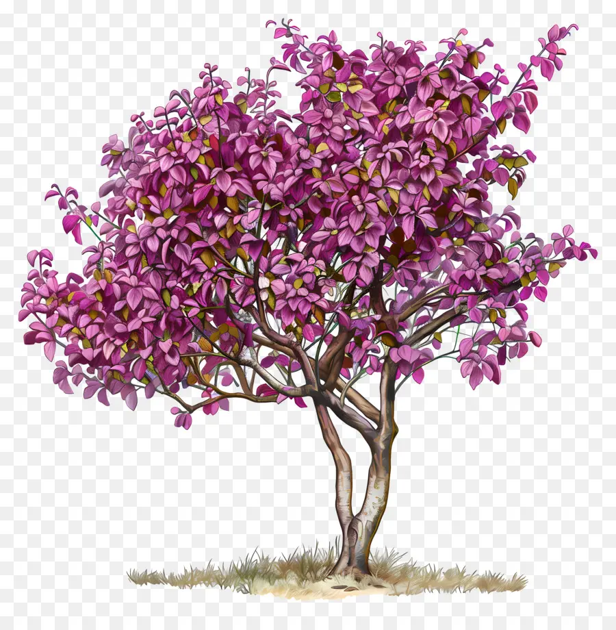 Judas Tree Autumn，árvore Rosa PNG