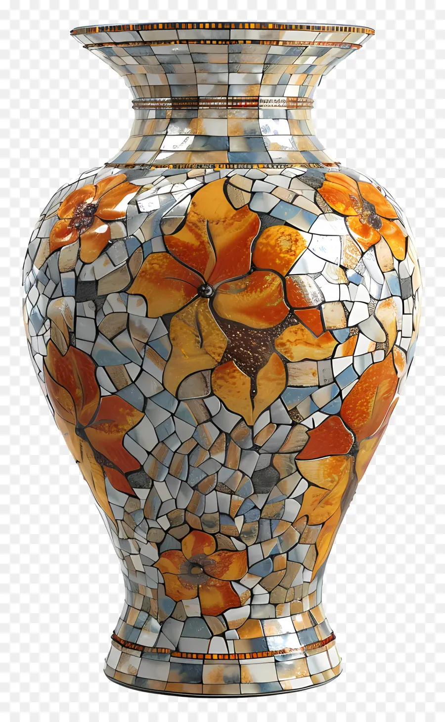 Vasico Em Mosaico，Flores PNG