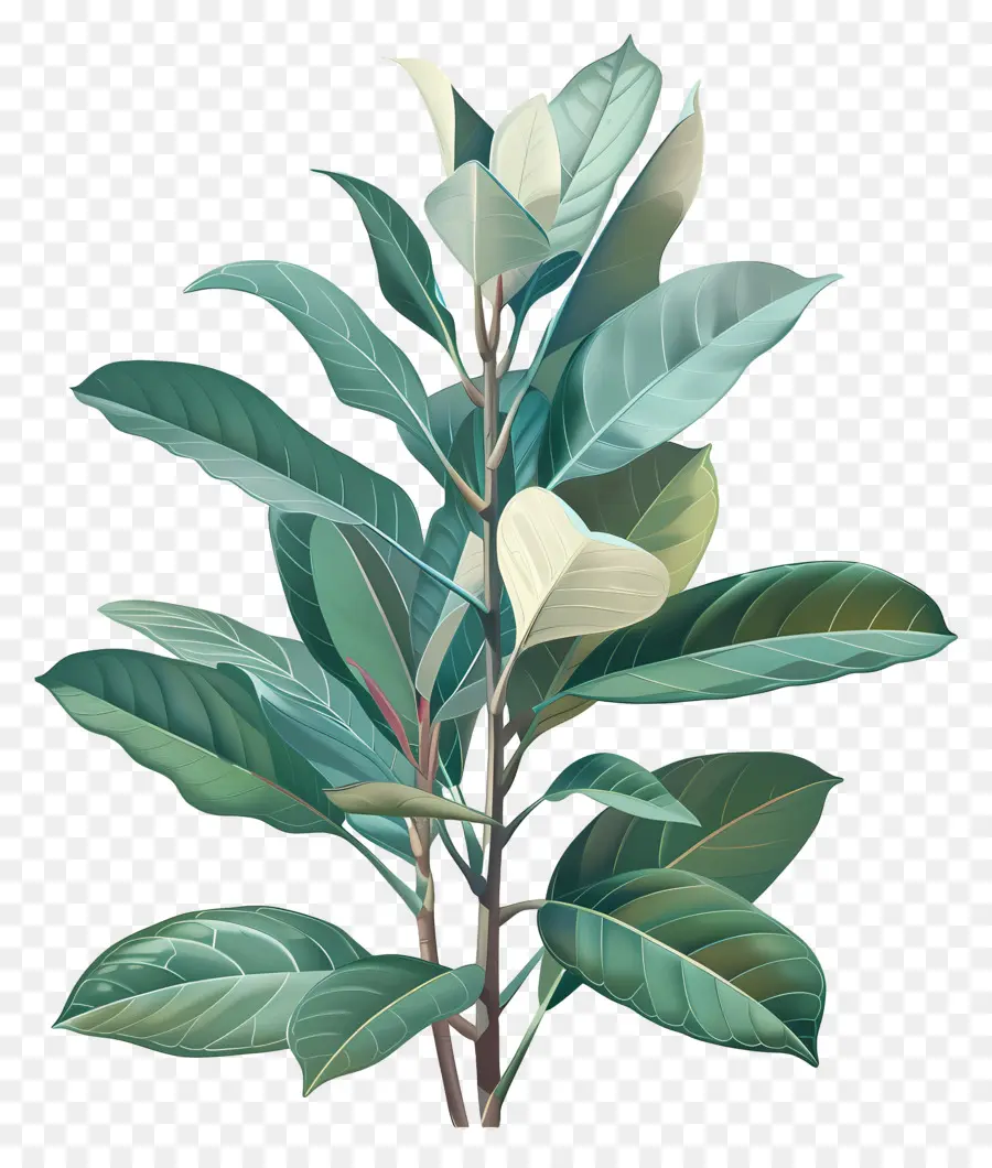 árvore De Borracha，Planta Verde PNG