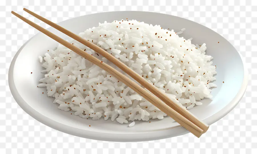 Prato De Arroz，Arroz Branco PNG