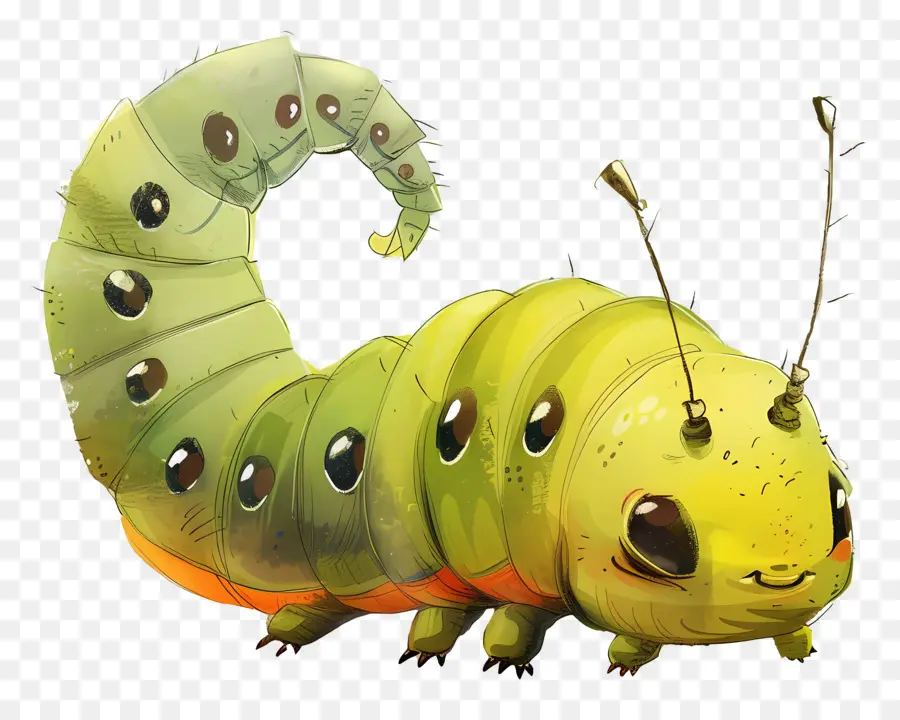 Caterpillar，Verde Caterpillar PNG