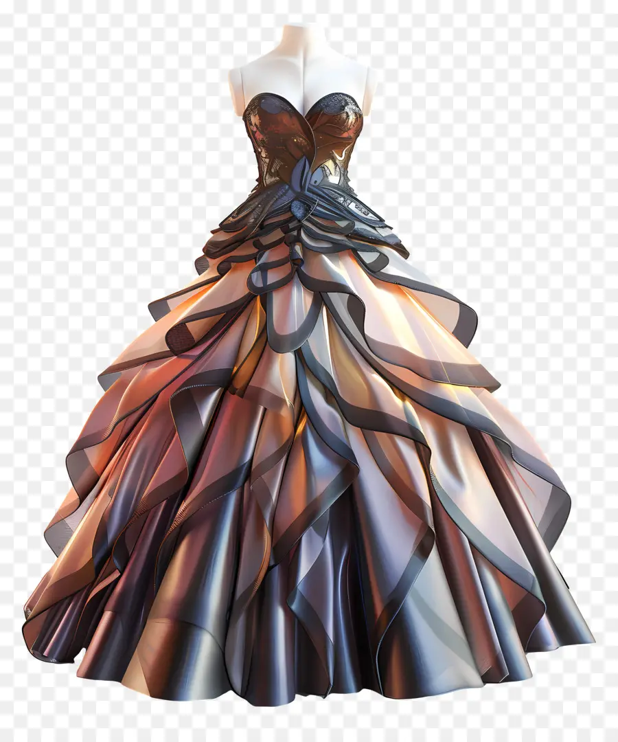 Vestido De Baile，Elegante Vestido De PNG