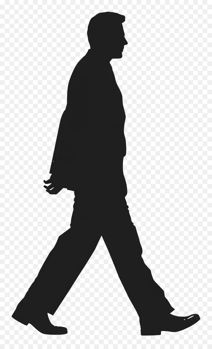 Walking Man Silhouette，Businessman PNG