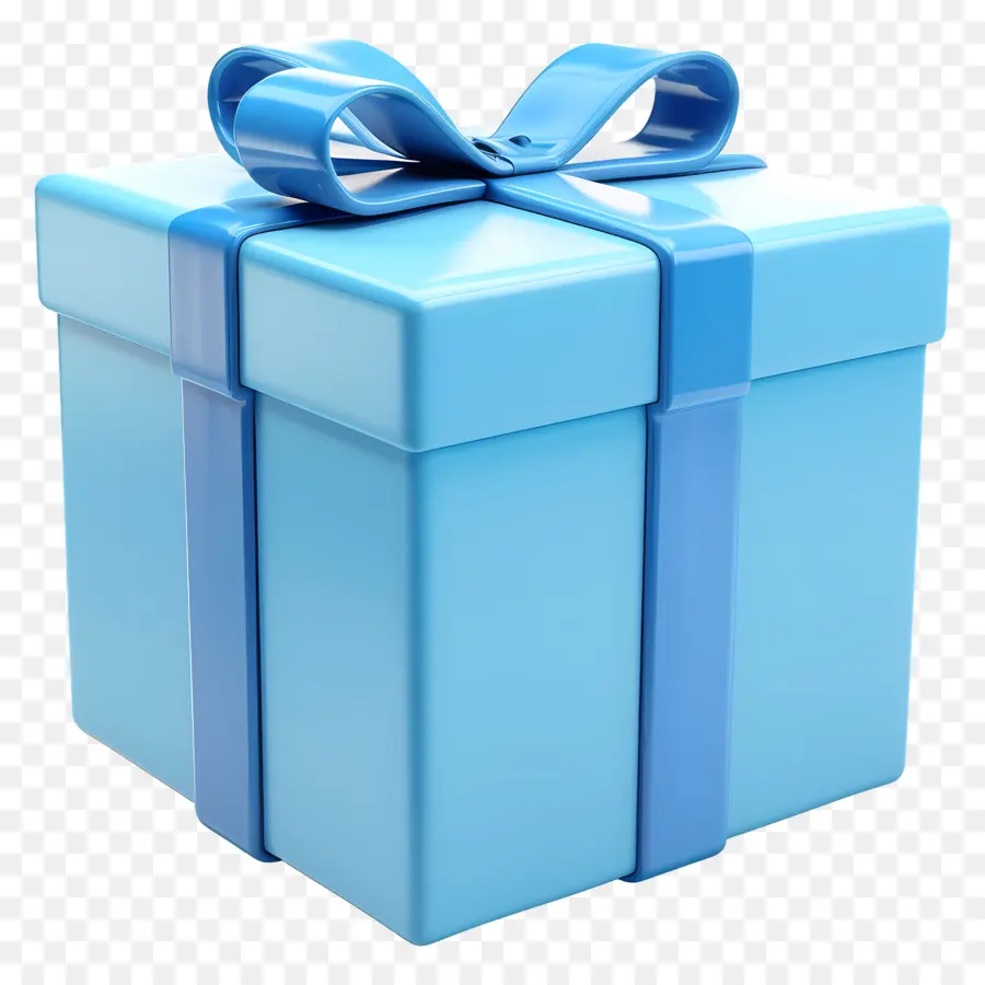 Azul Da Caixa De Presente，Presente Azul PNG