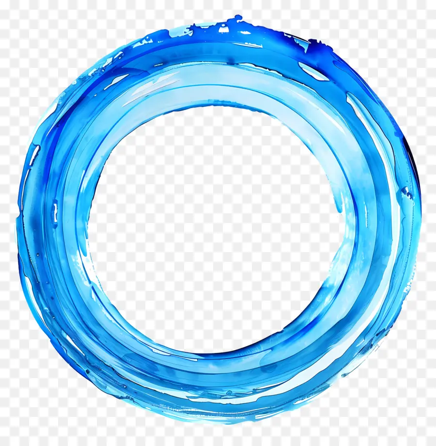 Círculo Azul，água PNG