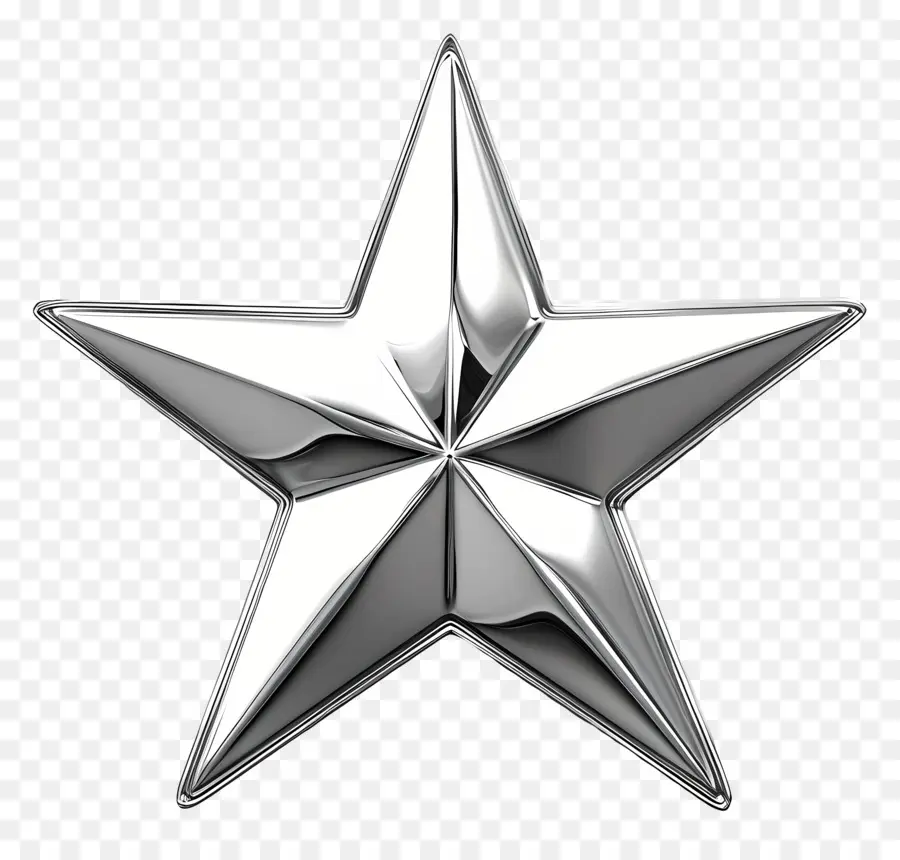 Estrela De Prata，Fivepointed Estrelas PNG