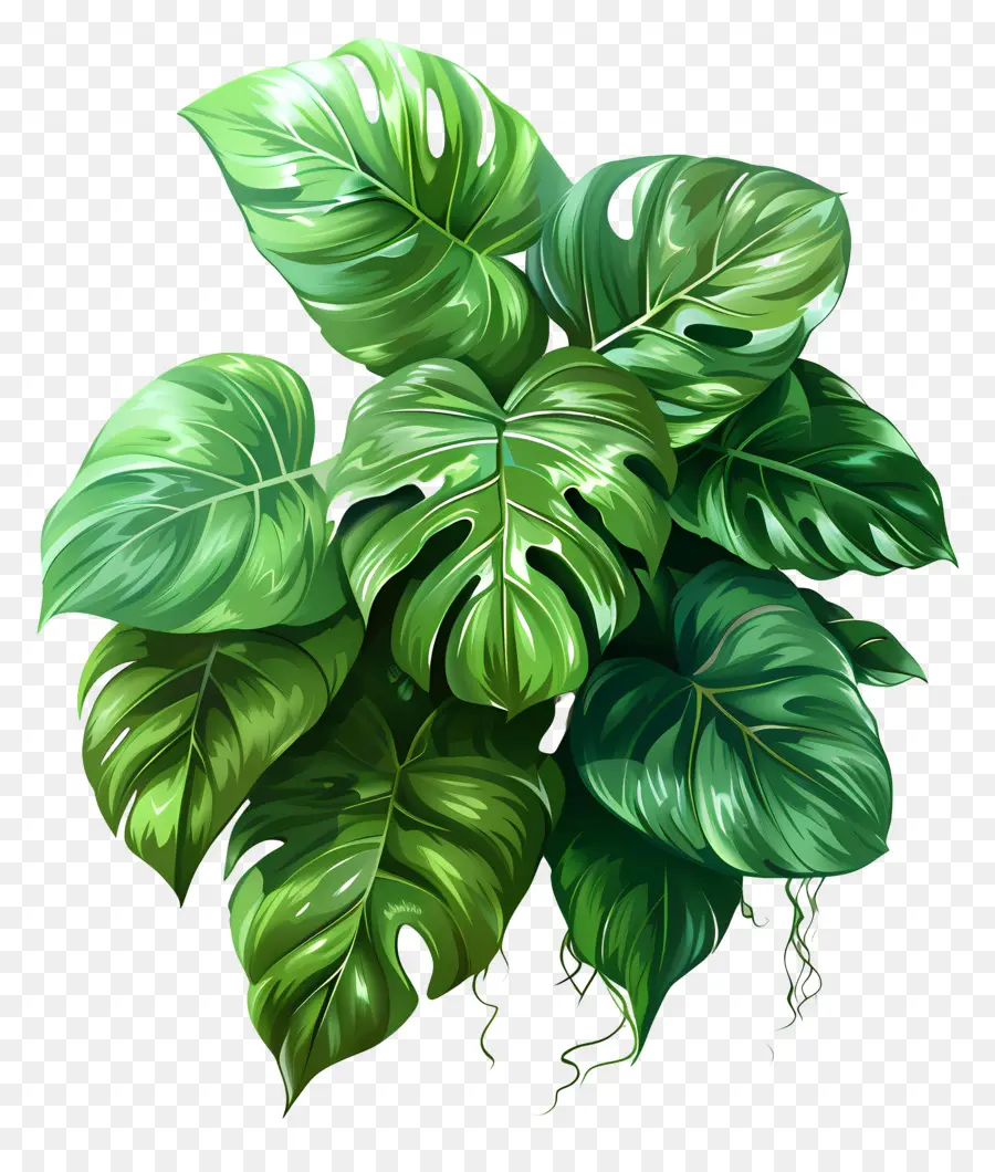 Verde Exuberante，Planta Verde PNG
