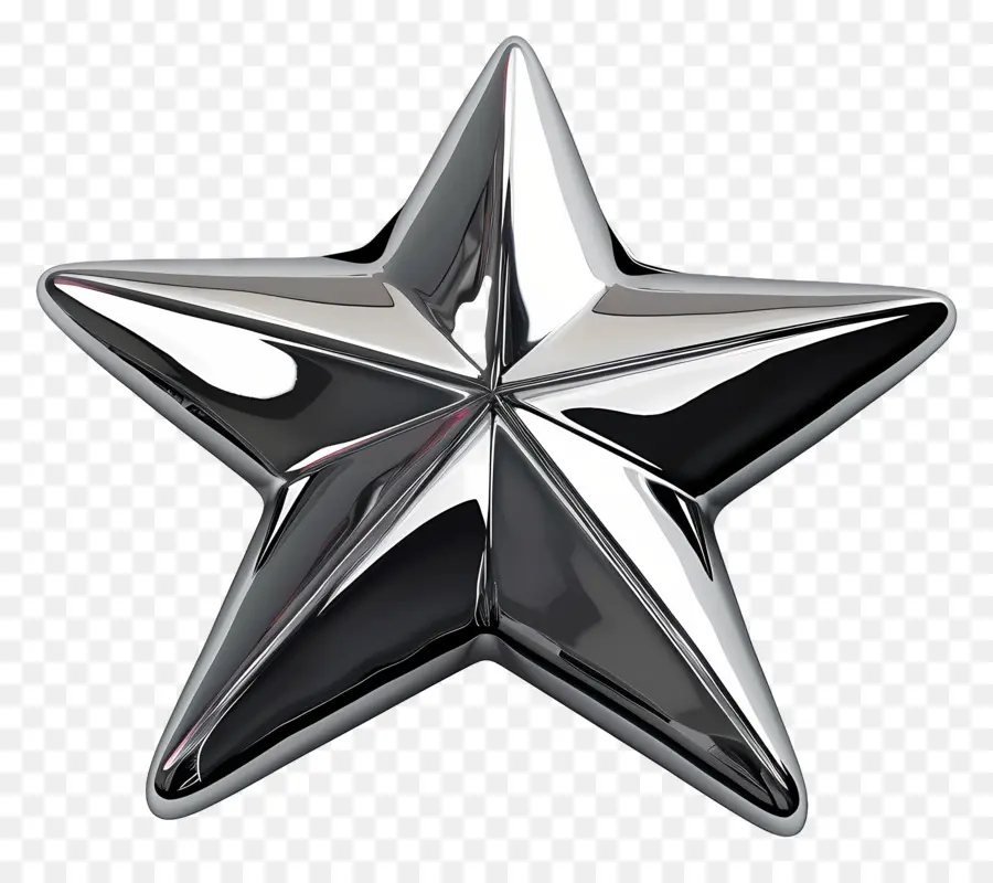 Estrela De Prata，Metalizado PNG