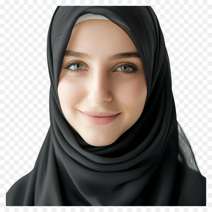 Hijab Preto，Muçulmano Moda PNG