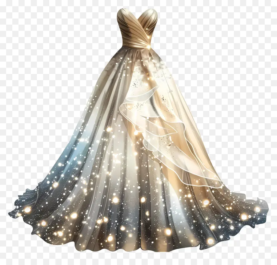 Vestido De Noiva Do Vestido De Noite，Vestido Puro PNG