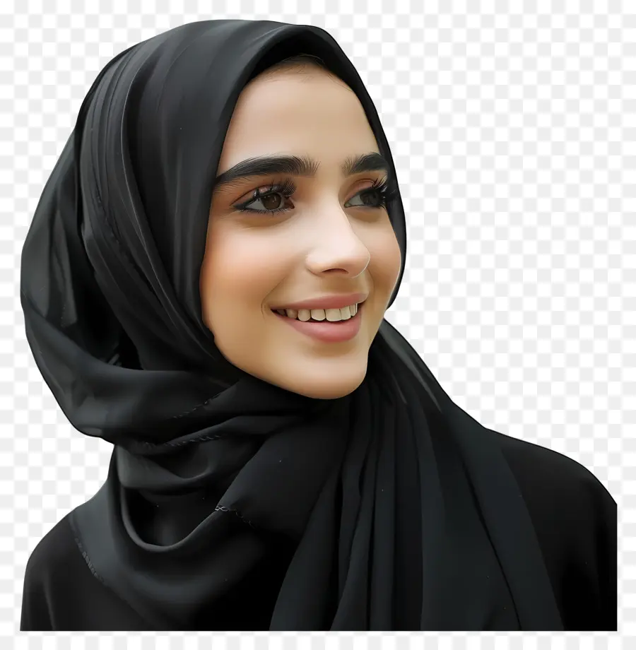 Hijab Preto，Hijab Moda PNG