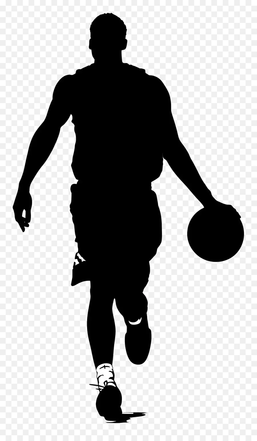 Silhueta De Homem De Basquete，Jogador De Basquete PNG