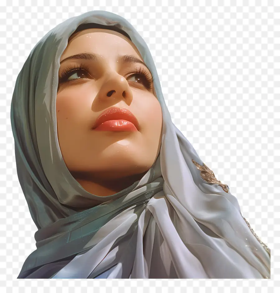 Retrato Mulher Hijab，Hijab PNG