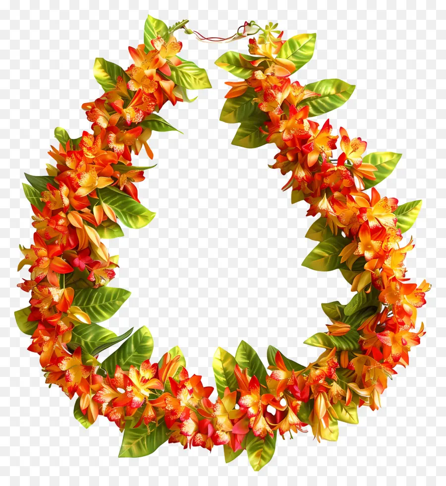 Garland Genda Fool，Colar De Flores De Hibisco PNG