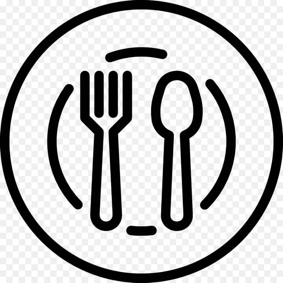 Alimentos Logotipo，Talheres PNG