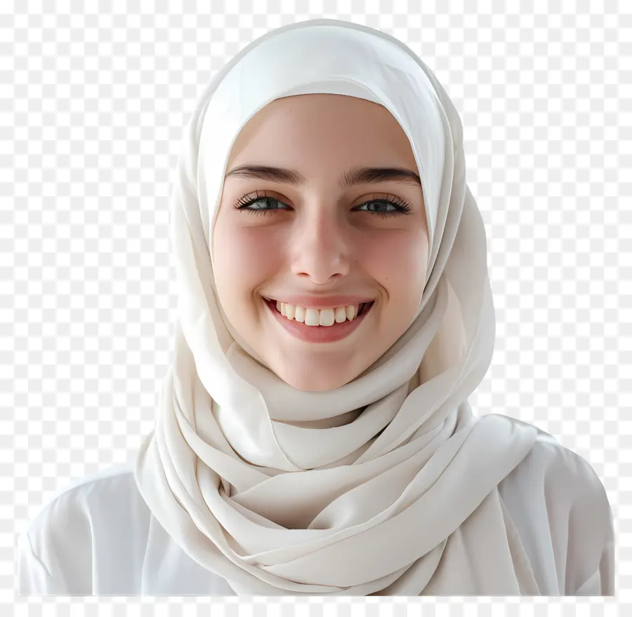 Hijab Branco，Hijab PNG