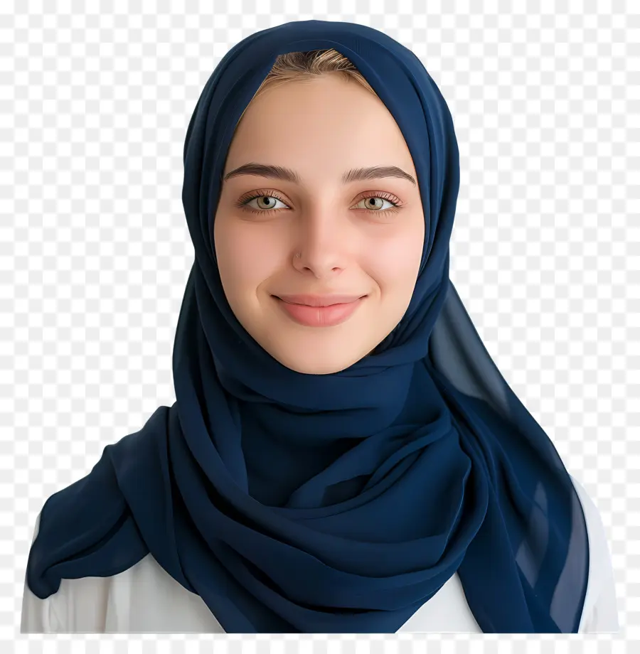 Hijab Azul Marinho，Hijab Moda PNG