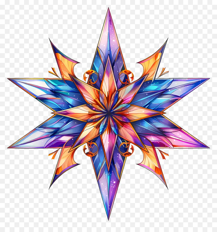 Estrela Estética，Cristal Estrelas PNG