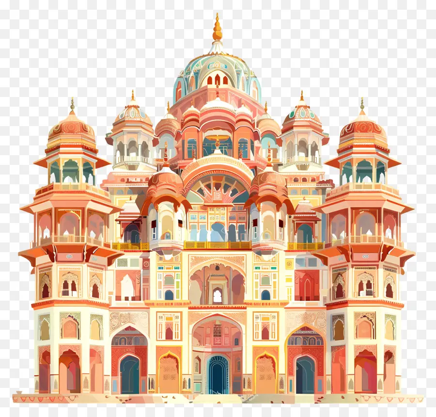 Palácio De Jaipur，Grande Arquitetura PNG