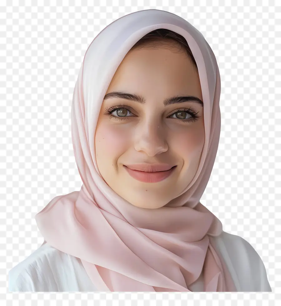 Hijab Pastéis，Mulher Muçulmana PNG