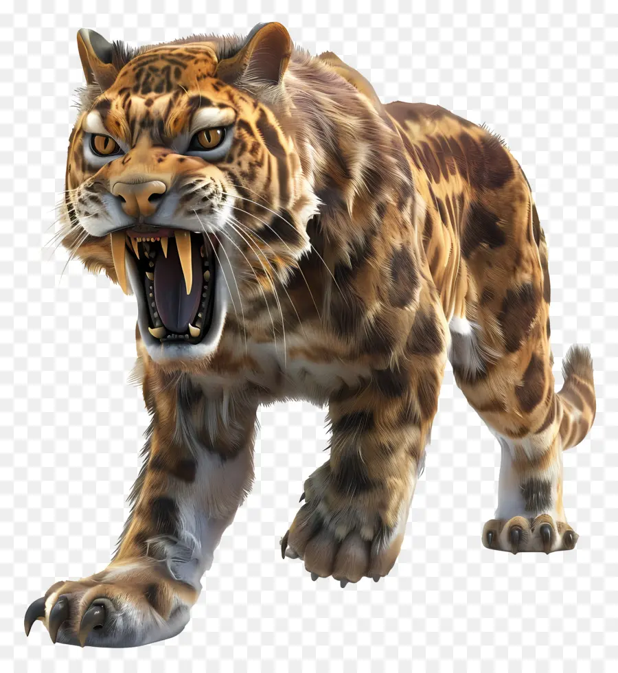Gato Dentes De Sabre，Tigre PNG