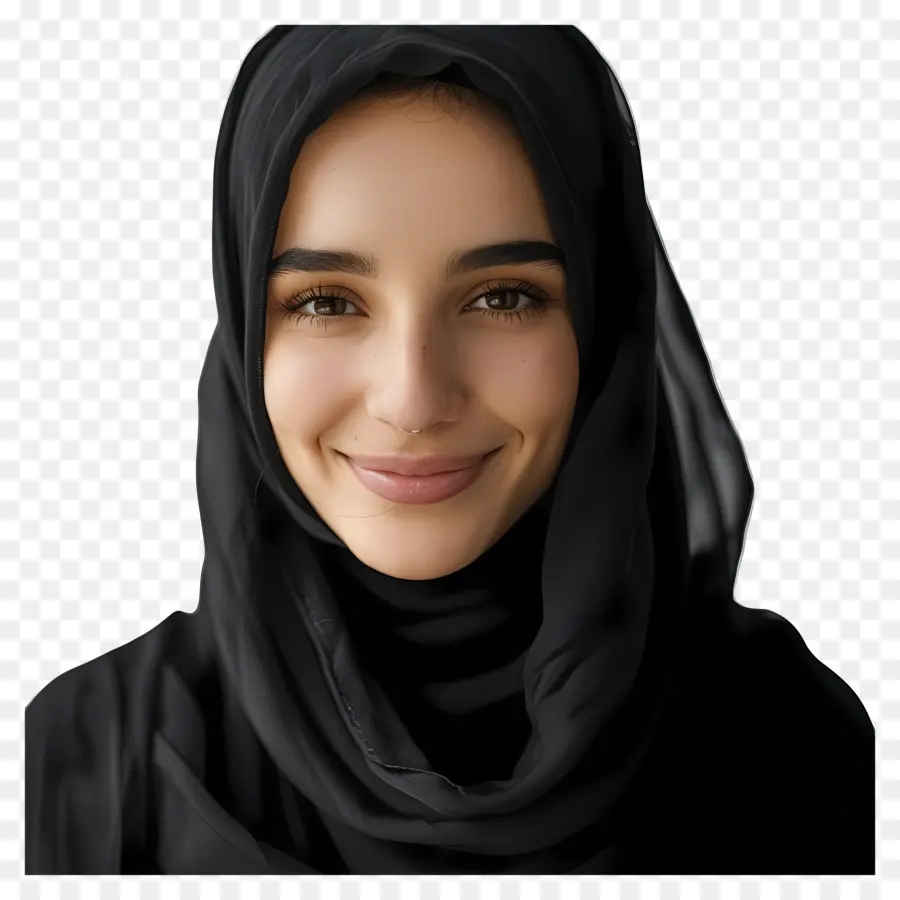 Hijab Preto，Muçulmano Moda PNG