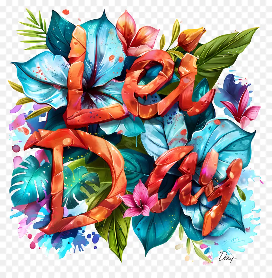 Lei Dia，Exibição Floral PNG