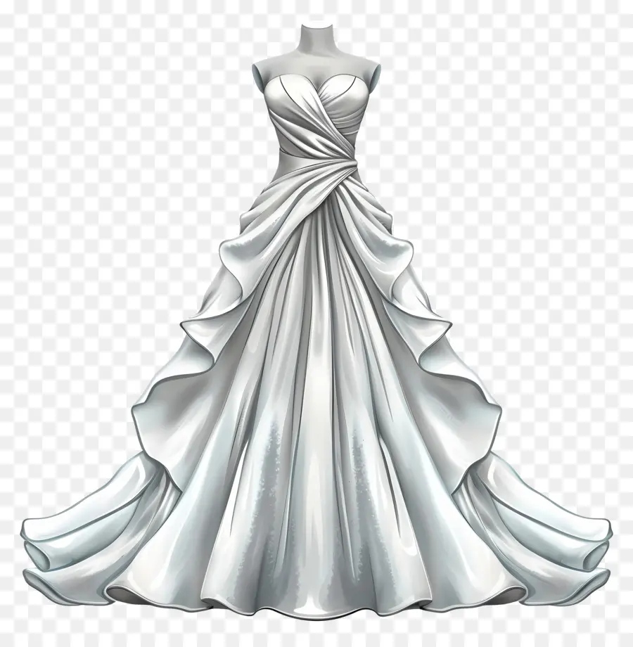Vestido De Noiva Do Vestido De Noite，Vestido De Noiva PNG