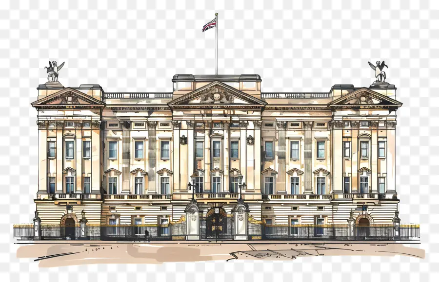 O Palácio De Buckingham，Royal Arquitetura PNG