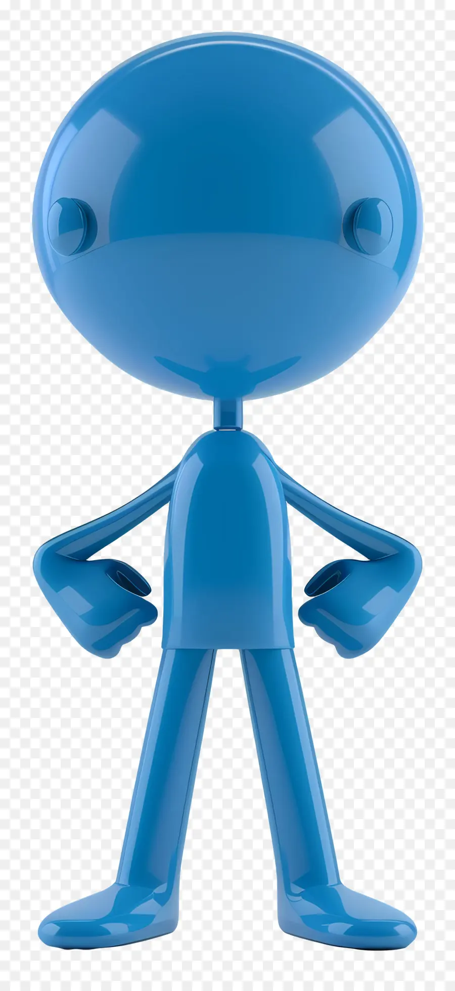 O Homem Figura，Figura Humanóide Azul PNG