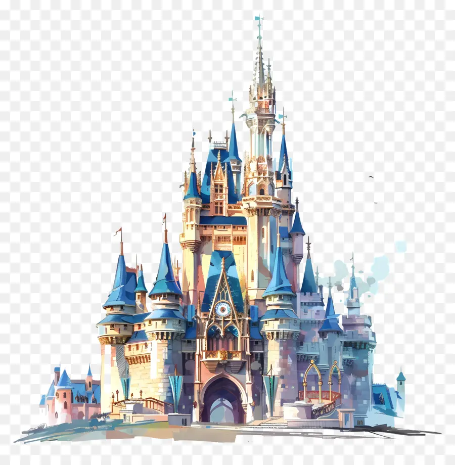 A Disney Castle，Castelo De Conto De Fadas PNG